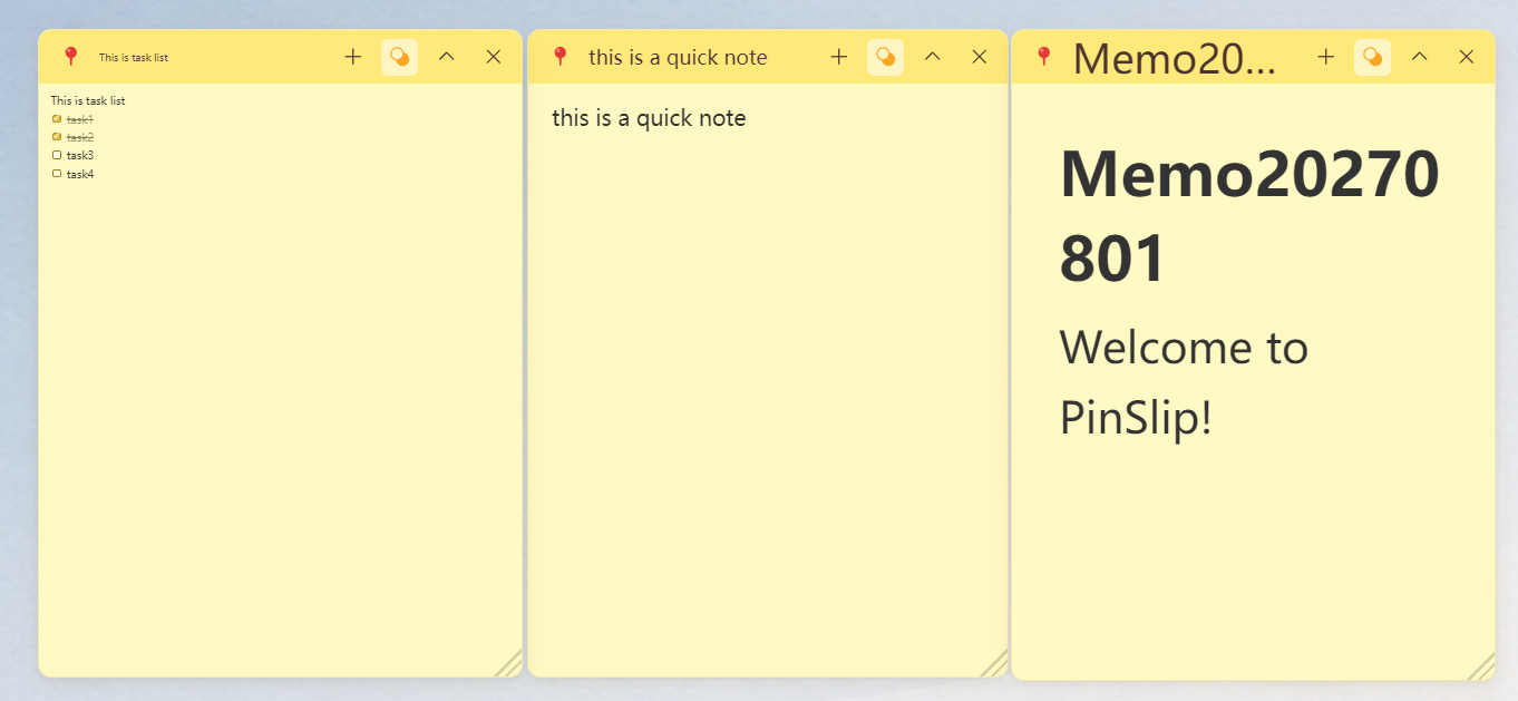 Font size zoom screenshot: the same note at 50% / 100% / 200%